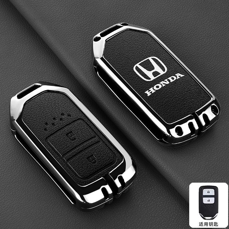 Zinc Alloy Car Smart Remote Key Case Cover Shell Protection Box For Honda Vezel City Civic Jazz BRV BR-V HRV Keyless Accessories ais256