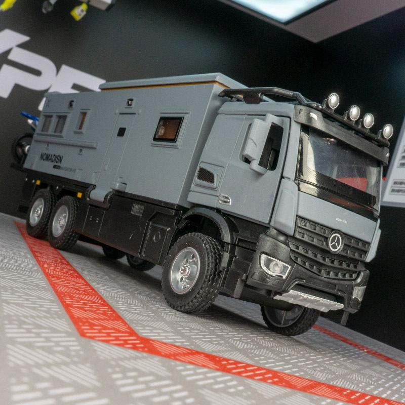 1:32 Бенц Номадизм RV Внедорожный Алюминиевый Кемпинг RV Литой Модель Звук и Свет Настольная Коллекция Декоративный Подарок Мальчики Дисплей