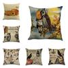 Stylish Cotton Linen Pillow Covers For Halloween Featuring Unique Pumpkin Designs