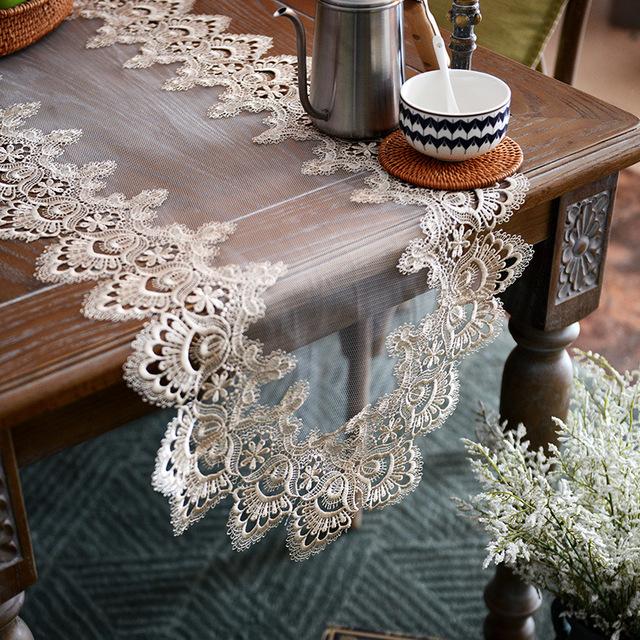 Oval Table Runner Table Cloth Table Flag Yarn Lace Embroidered Table Juppetablecloths Europe Tv Cabinet Dresser Shoe Dust Cover
