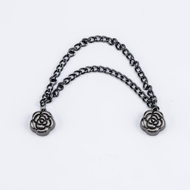 Многофункциональная магнитная клипса для одежды с цепочкой, металлическая клипса-пуговица, фиксатор для одежды, шарфа, манжет брючин, магнитная брошь-пин