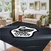 Swansea City Design Crystal Velvet Rug Soft Decorative Mat for Bedroom Entrance