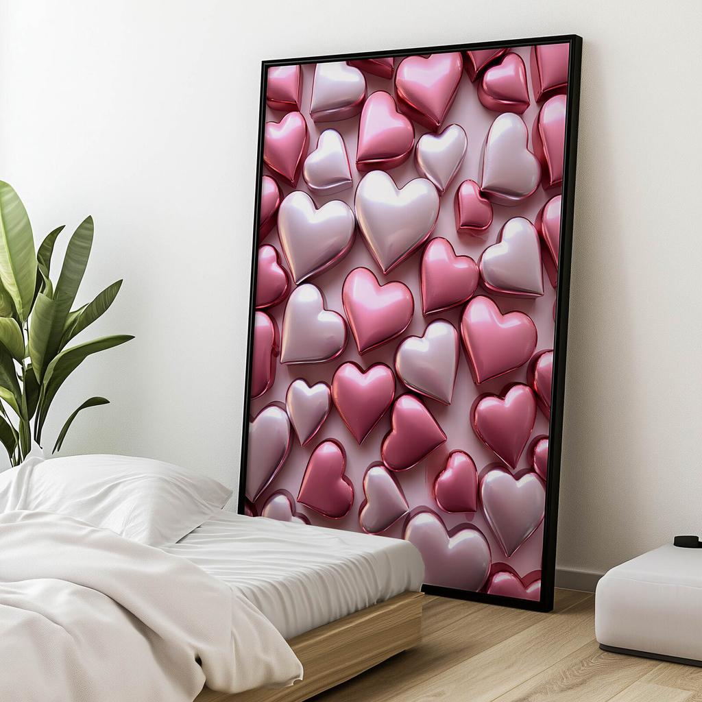Romantyczna Magia Różu Romantyczna Magia Różu, 50X70 Cm, Rama Drewniana Jasny Dąb, Papier Matowy 230 Gsm