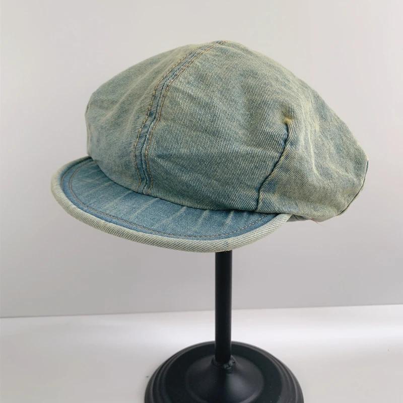 Японские ретро-кирпичные шляпы для газетчиков Cloud Newsboy для женщин и мужчин, осенние фотосессии, универсальные литературные восьмиугольные береты