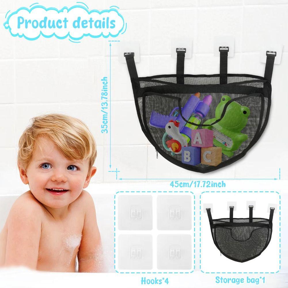 С Крючками Сетка для Хранения Игрушек для Ванной Большой Вместимости Держатель для Игрушек для Ванной Водные Игрушки