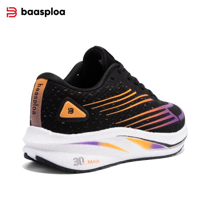 BAASPLOA Женские кроссовки для тренировок, легкие, амортизирующие, нескользящие, кроссовки с карбоновой пластиной, дышащие, нескользящие, удобные, женские кроссовки для бега на открытом воздухе