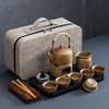 Naijiang Coarse Pottery Portable Travel Tea Set
