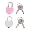 10 шт. Романтический пластиковый мини-навесной замок с 2 ключами, навесные замки для дневника, навесной замок в форме сердца, для дома