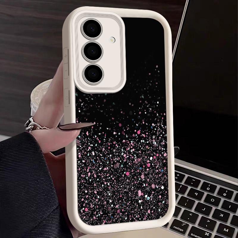 Защитный чехол для объектива Samsung S25 S24 S22 Ultra Plus S23 S21 S20 Fe A55 A54 A53 A52 A35 A34 A15 A14 5g Sequin противоударный силиконовый мягкий чехол