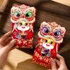 6pcs Thickened Lucky Money Bag Mixed Pattern Red Packet Cartoon Red Envelope  Wedding