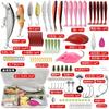 Fishing Lure Set Freshwater Saltwater Hard Soft Minnow Crankbait Spoon Frog Bass Trout Pike