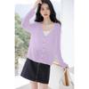 MOKANA Women's V-Neck Long Sleeve Thin Knit Sweater MKNJD3708