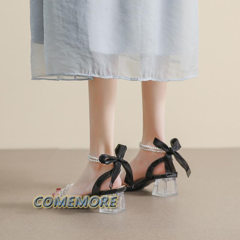 Модные туфли на блочном каблуке для женщин, туфли-лодочки, обувь для активного отдыха 2024 года, сандалии для женщин, универсальные, в римском стиле, милые, массивные, летние, для отдыха на свежем воздухе