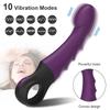 10 Modes G Spot Dildo Vibrator for Women Dual Vibration Silicone Waterproof Female Vagina Clitoris Massager Sex Toys for Adults