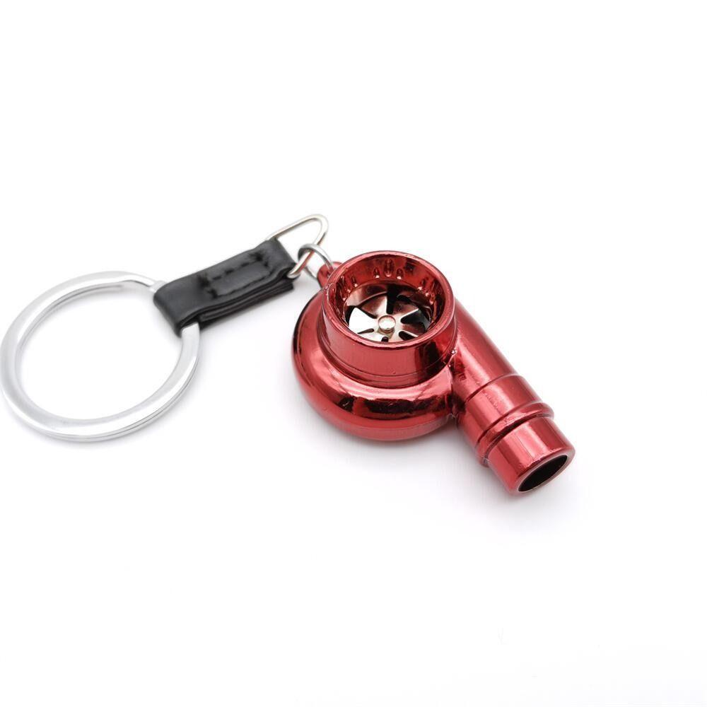 Zinc Zinc Alloy Turbo Key Chain with Sound INS Key Buckle Creative Car Whistle Sound Keyring  Men