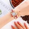 Rhinestone Women Quartz Watch Shiny Bracelet Watches Wristwatch