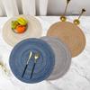 38см Круглая Плетеная Подставка под Горячее Блюдо Подставка Подстаканник Складная Теплоизоляционная Подставка в Западном Стиле Под Горшки и Сковороды Кухонная Настольная Подставка Декор