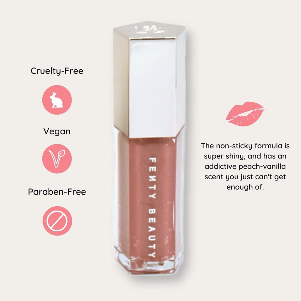 FENTY BEAUTY BY RIHANNA Блеск для губ Universal Lip Luminizer - FUSSY - Мерцающий розовый 9 мл (х 1)