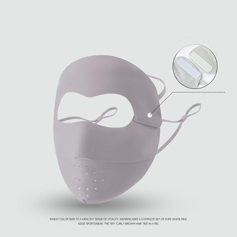 Breathable Sunscreen Mask Thin Face Gini Mask Adjustable Face Cover  Riding
