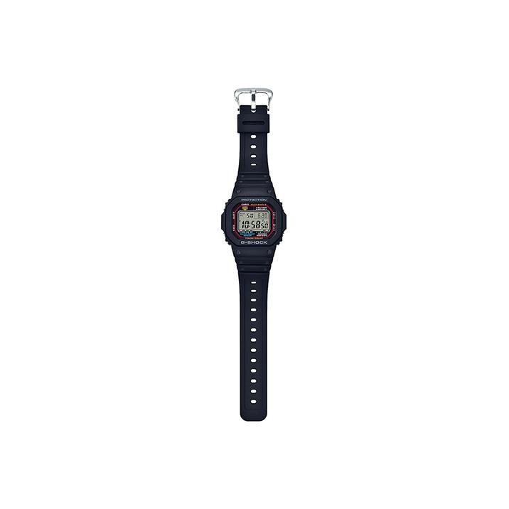 Casio G-Shock Classic Series Solar Six-Channel Radio Wave Shockproof Waterproof Solar Quartz Movement Resin Strap Men Watches Black GW-M5610-1