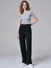 MALOUPE 2115 Stretch Semi-Wide Pants (Black)