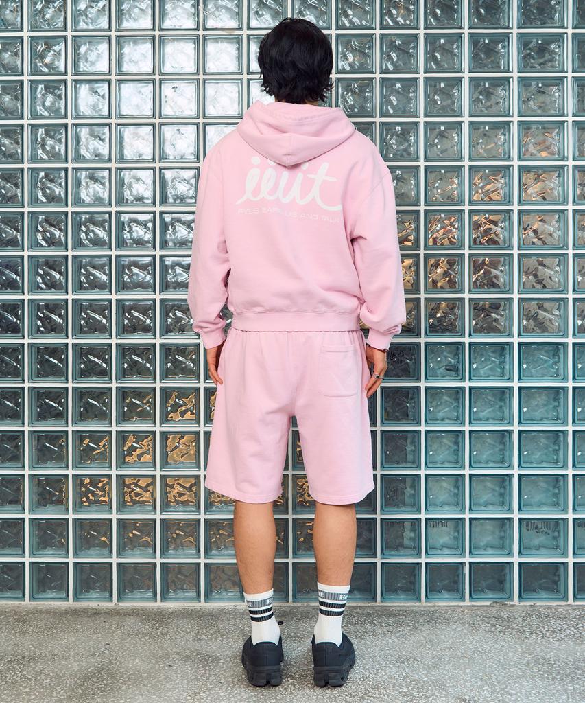 Eeut Eeut Basic Washed Sweat Zip-Up / Light Pink