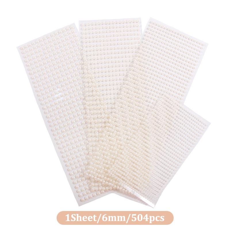 3D Pearl Face Jewels Eyeshadow Stickers Self Adhesive Face Body Stickers Decor