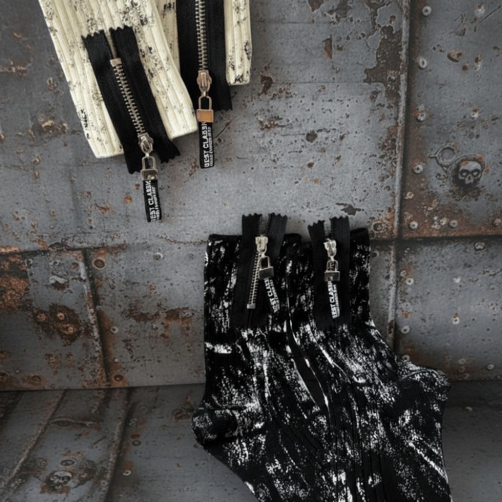 Spray Paint Splash Ink Mid Tube Socks Heavy Industry Metal Mid-Calf Socks For Men Women