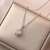 Модное ожерелье Y2K с милым натуральным розовым камнем в форме сердца для женщин, богемное готическое ожерелье Kawaii с цирконием, ожерелья на ключицу, подарки, ювелирные изделия на удачу