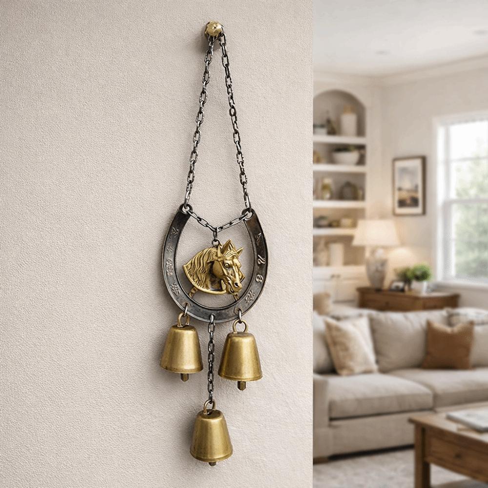 Винтажный Подвеска Копыто Счастливой Лошади Декоративный Садовый Подвесной Орнамент Подвесная Музыка Ветра Подарок
