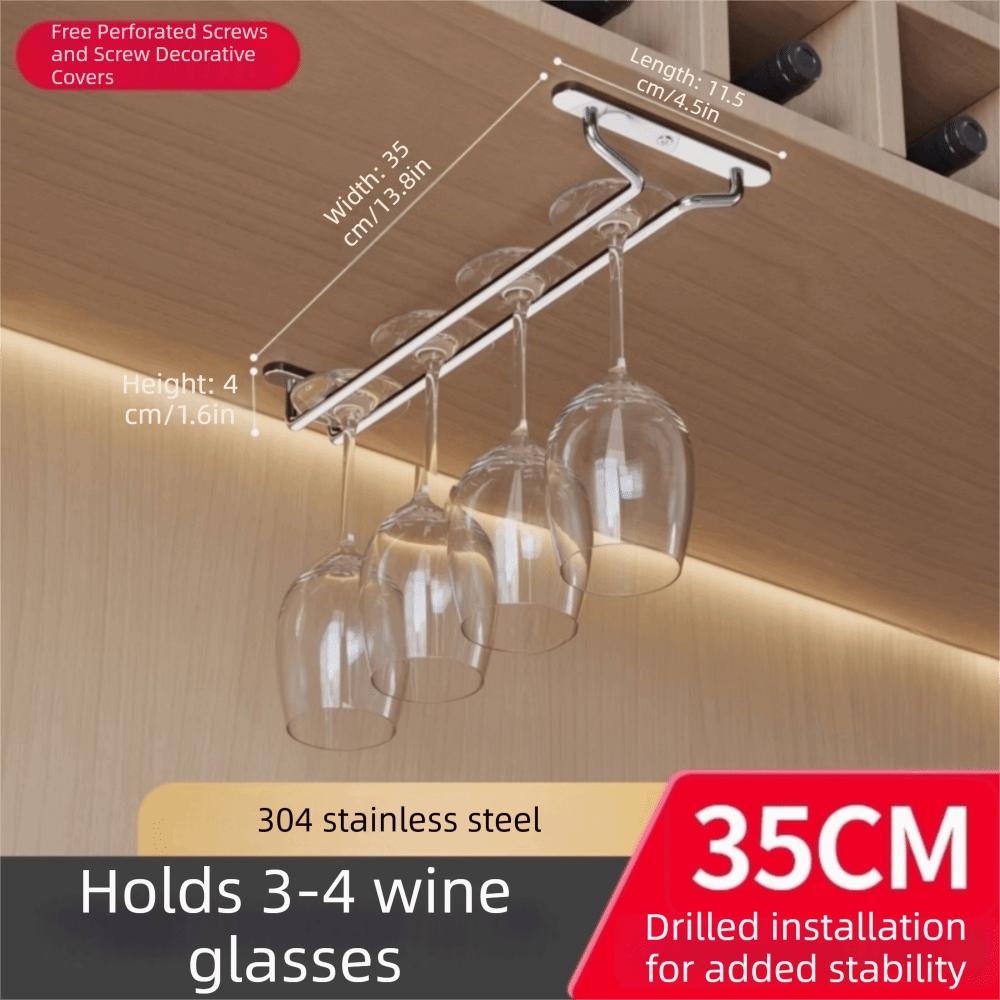 Premium Wine Glass Rack Inverted Hanging Wine Glass Hanging Shelf  Household Storage