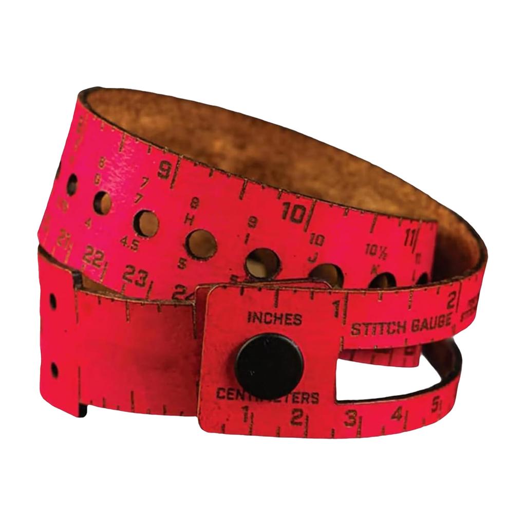 7 in 1 Leather Measuring Tool DIY Crafters Multi-Wrap 48cm Crochet Hole Measuring Ruler Protable Storage Leather Accessories