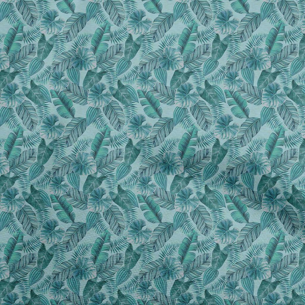 oneOone Cotton Cambric Dark Rose Brown Fabric Tropical Leaf Fabric For Sewing Printed Craft Fabric By The Yard 42 Inch