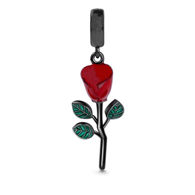 Стерлингового серебра 925 пробы, красная божья коровка, Омар, обезьяна и роза, висячая подвеска, подходит для оригинального модного браслета, ювелирные изделия своими руками, подарок