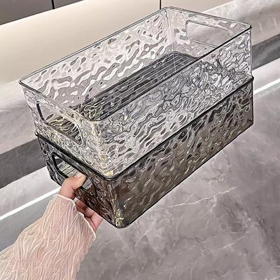 Корзина для сортировки и хранения косметики High Beauty с легким роскошным узором Glacier, штабелируемая коробка для хранения