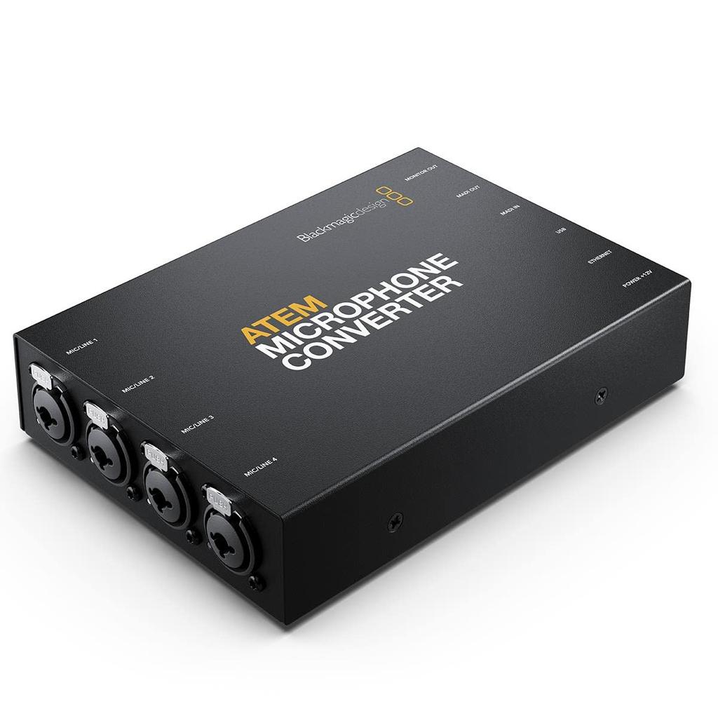 Blackmagic Design ATEM Microphone Converter Analog Audio To MADI Converter 4 Inputs (SWATEMTVSTDMC)
