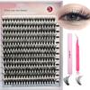 Eyelash Book: Large Capacity False Eyelashes Pack with 640 Clusters In 30D/40D/50D Styles