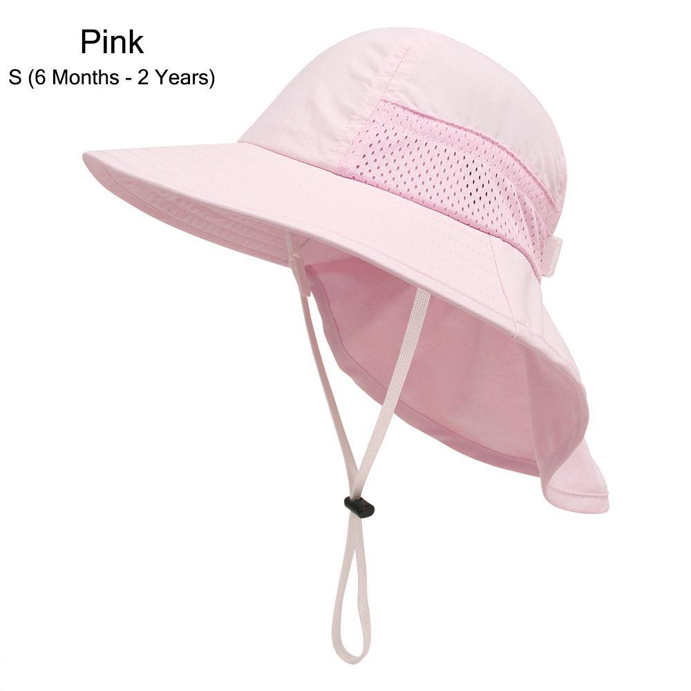 Large Brim Beach Hat Adjustable with Neck Flap Beach Play Hat Kids Sun Hat Sun Protection Hat