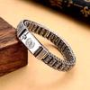 Six-character Mantra Rotatable Prayer Wheel Silver Bracelet Passepartout Old Retro Men's and Women's Bracelet