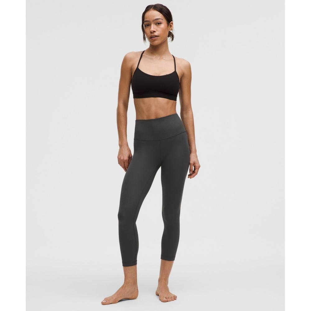Lululemon Align High Rise Ribbed Crop 23 Графитовый серый