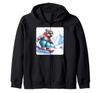 Wombat Snowboard. Snow Peaks Winter Zip Hoodie for Snowboarders