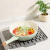 2pcs Heat-insulating Slope Dish Drying Mat Anti-slip Rectangular Pot Pad Shock-absorbing Thickened Kitchen Utensil Pad