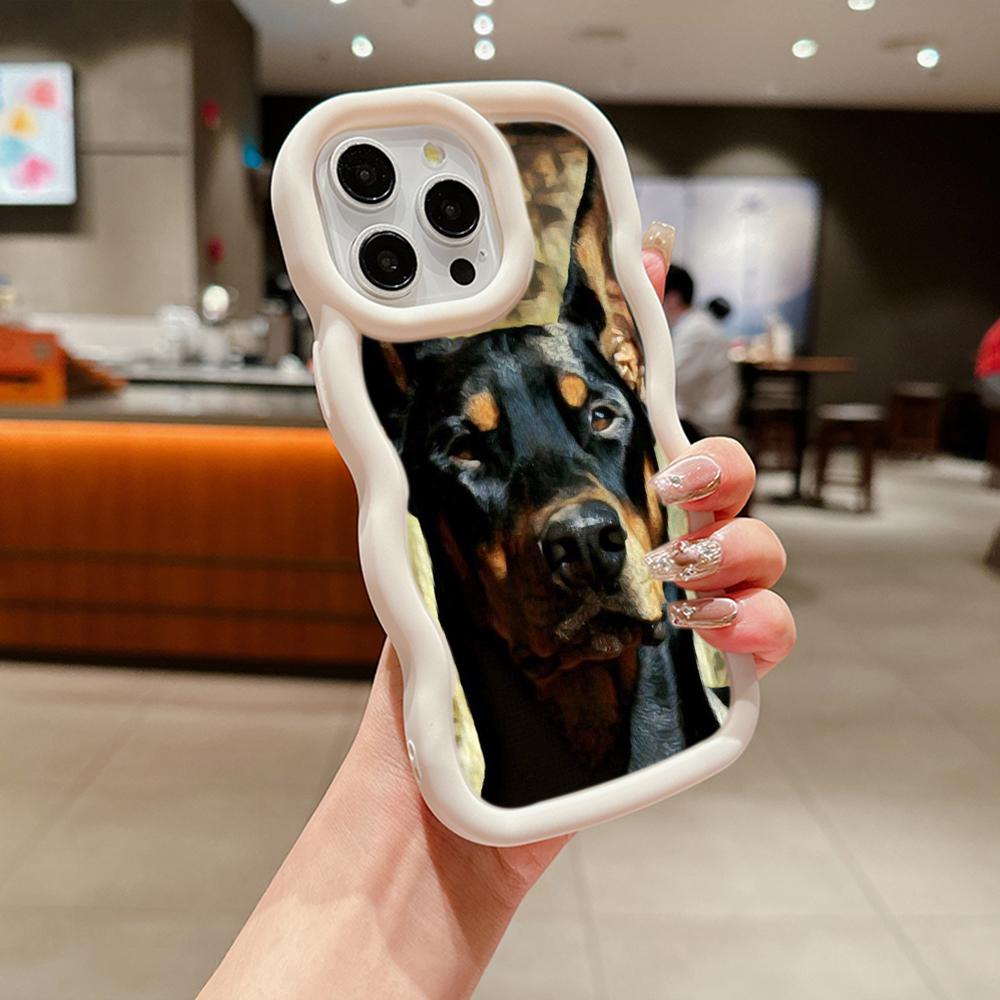 Мягкий чехол из ТПУ Macaron для телефона Xiaomi Poco X3 X5 X6 M6 Redmi 10C 12C 13C Redmi Note 9 10 11 12 13 Pro 10s 11s 12s, чехол Ae52 с изображением собаки Добермана