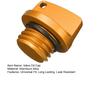 Universal Motorcycle Engine Oil Filler Cap with O-ring Leak Resistant Easy To Install Screw Cover Valve Oil Cap