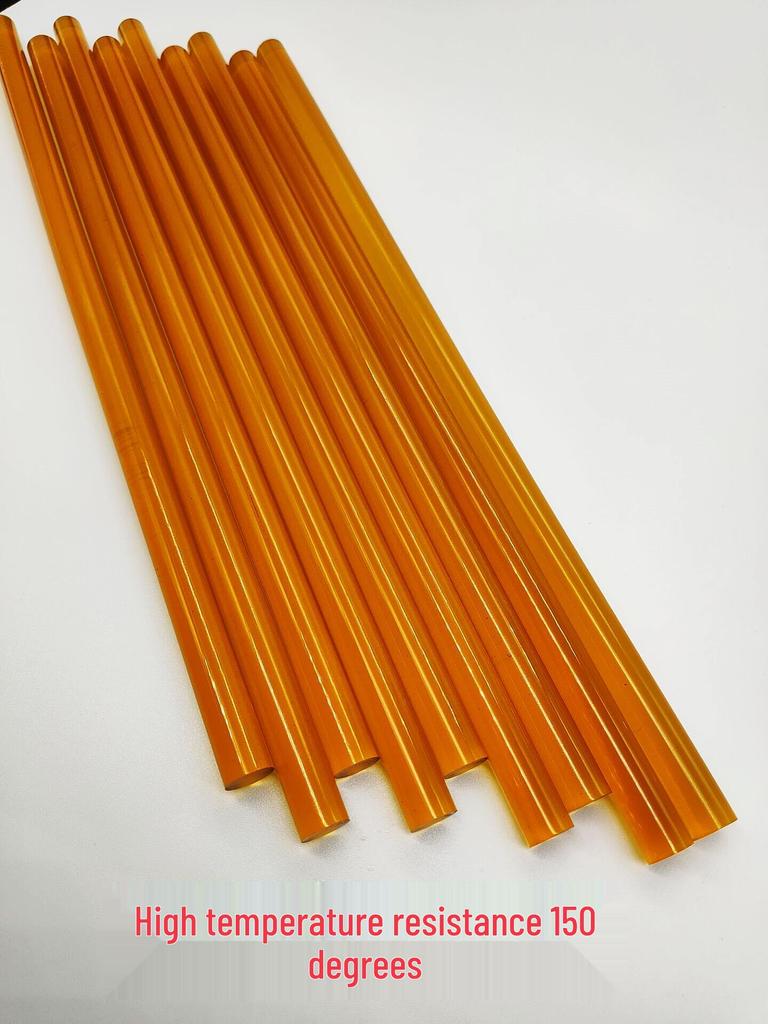 Flame Retardant Amber Hot Melt Adhesive Stick: High Temp 160°C, Low Temp Oil Resistant, UL Certified Insulation
