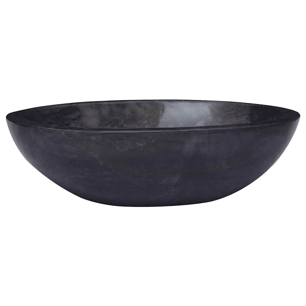 Black Wash Basin 53 x 40 x 15 cm Marble