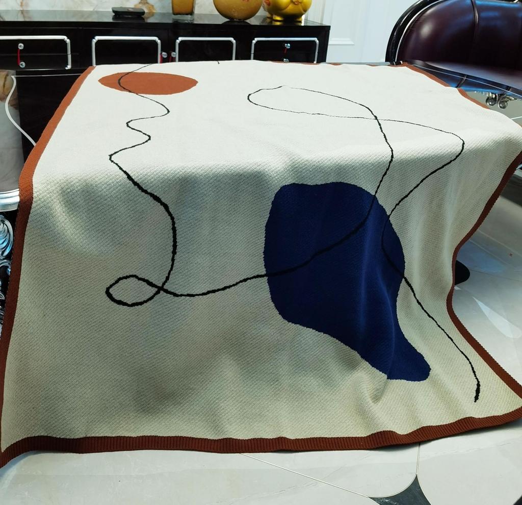 Bohemian Knitted Wool Sofa and Bed Blanket