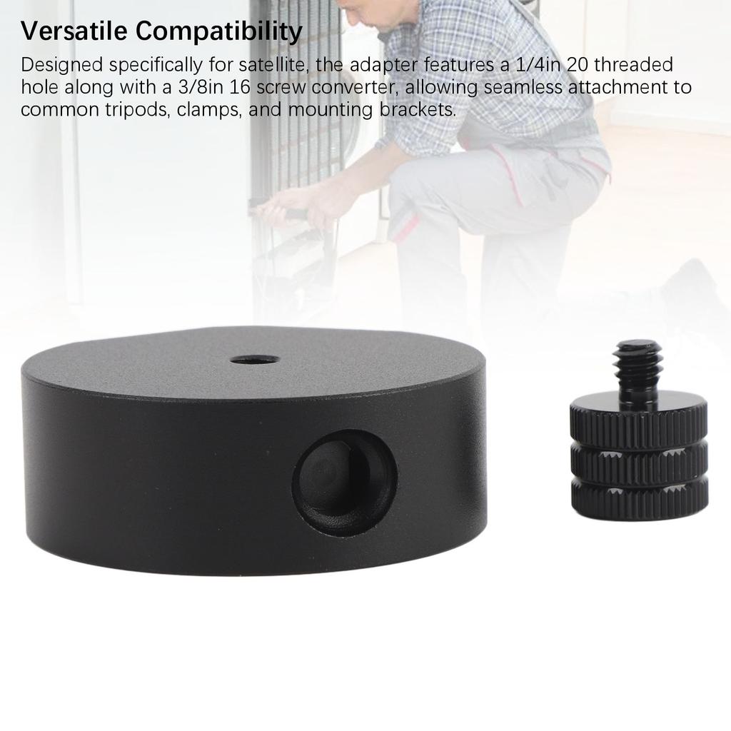 Адаптер-штатив для спутниковой антенны Алюминиевый сплав Универсальный адаптер для крепления штатива с резьбой 1/4 дюйма 20 для мини