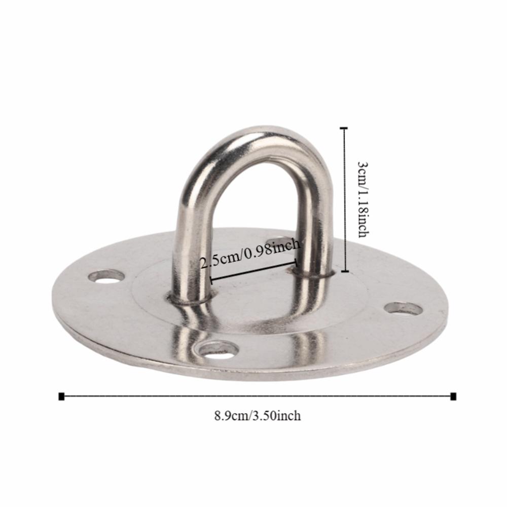 1 Set Heavy Duty Ceiling Hanging Kit Silver Hammock Wall Mount Hooks  Hanging Chair