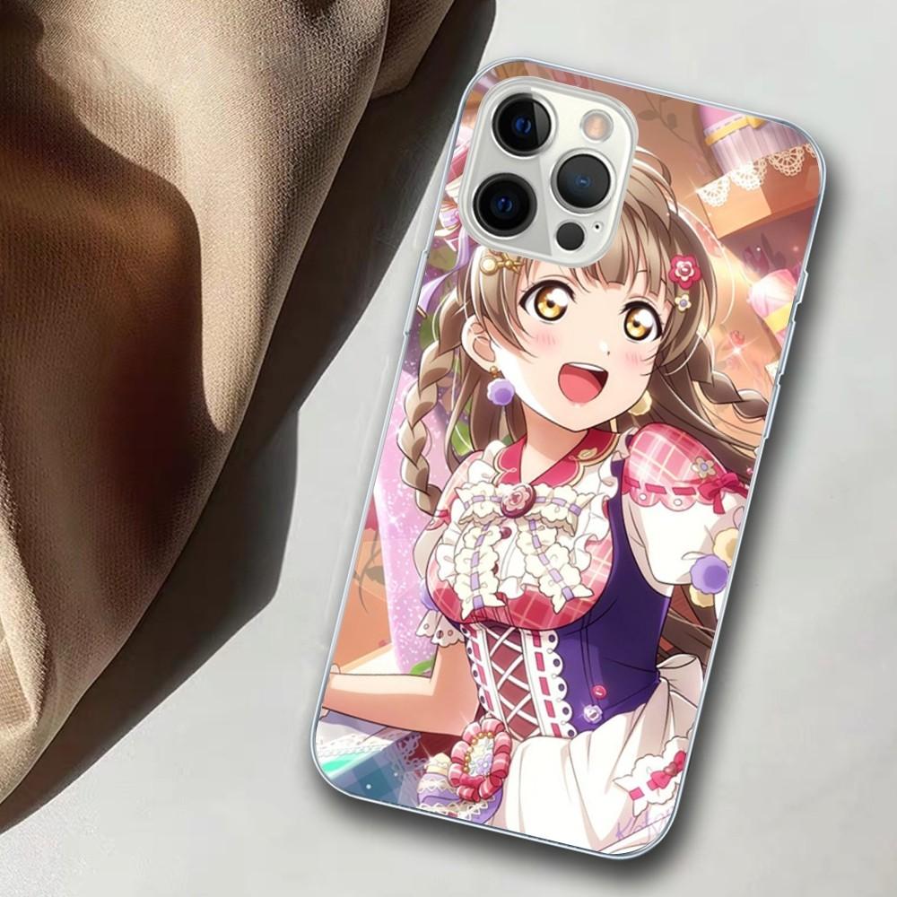Чехол для телефона Love Live Anime для iPhone 15 14 11 12 13 Mini Pro XS Max Чехол 6 7 8 Plus X XR SE 2020 Funda Shell